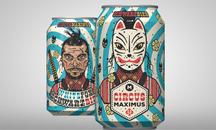 White Fox Schwarzbier met passiefruit